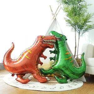 Nuovo dinosauro metallizzato palloncino a forma di animale Globos decorazione per feste giocattolo per bambini regali di compleanno per bambini