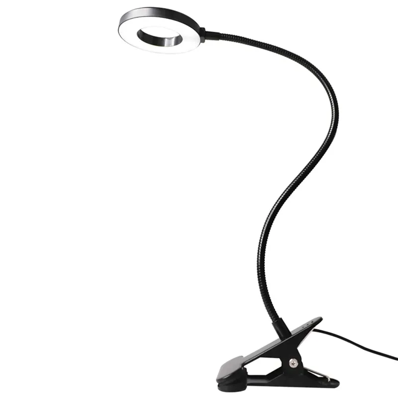 Clip auf Licht LED Schreibtisch Lampe, USB Stecker in Buch Lesen Licht für Bett/Kopfteil/Arbeit, dimmbare Auge Pflege mit 3 Farbe Modi