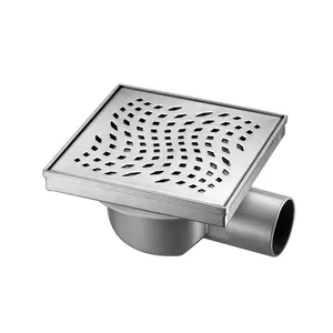 Ss 304 Acier Inoxydable 304 Drain De Sol Anti Odeur Carré Déodorant Douche Drain salle de bain cuisine marché européen siphon