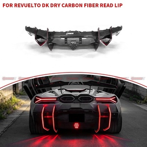 Diffuseur arrière en carbone sec compatible Lamborghini Revuelto, style DK, amélioration aérodynamique, directement de l'usine - Product Image 4