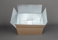Boîtes d'expédition en mousse d'aluminium imperméable pour l'emballage alimentaire, l'expédition de fruits de mer