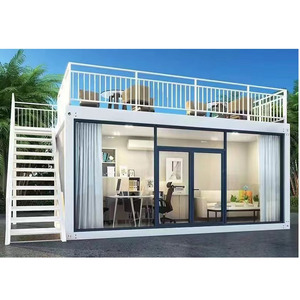 DYCE3 Maison <span class=keywords><strong>mobile</strong></span> préfabriquée extensible à double toit en acier facile à assembler, conteneur portable, maison moderne de luxe - Product Image 1