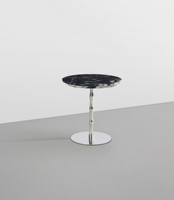Canapés blancs nordiques Evelyn pour salon, table d'appoint moderne, table ronde en marbre, table basse, console pour café