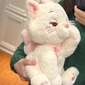 Peluche <span class=keywords><strong>Gatto</strong></span> Bianco con Papillon Rosa, Cartone Animato <span class=keywords><strong>Anime</strong></span>, con Occhi Coperti, <span class=keywords><strong>Gatto</strong></span> Mary Marie, Bambola di Peluche, Morbido Cuscino Decorativo Natalizio, Regalo - Product Image 4