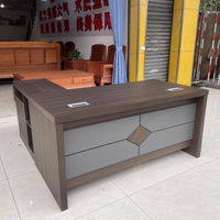 Bureau de direction en forme de L simple Table de bureau Mobilier Design Nouveau bureau moderne