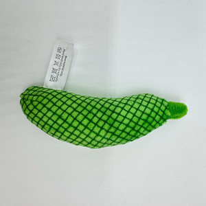Eco-friendly Durable Green Plush Cucumber Chew <b>Toy</b> for <b>Cats</b> Cute Sustainable <b>Interactive</b> Puzzle 15cm Indoor Use Pet Supplies - Product Image 4