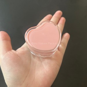 Pot à crème en forme de cœur ISMAN Luxury 5g 10g, rose et noir, en acrylique, pour baume à lèvres, emballage cosmétique, vente en gros, marque privée, professionnel - Product Image 6
