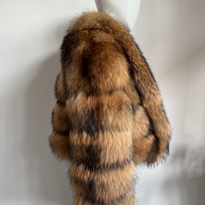 BEIZIRU <span class=keywords><strong>Cappotto</strong></span> in Vera <span class=keywords><strong>Pelliccia</strong></span> di Procione da Donna <span class=keywords><strong>con</strong></span> Grande Collo Rovesciato, Manica Lunga Invernale, Lussuoso e alla Moda - Product Image 3