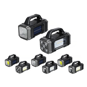 ไฟฉายและไฟสปอตไลท์ LED พลังงานแสงอาทิตย์ ความสว่างสูง มาตรฐาน IP55 สำหรับใช้งานกลางแจ้งในสวน ถนน และไฟฉุกเฉินเมื่อไฟดับ - Product Image 1