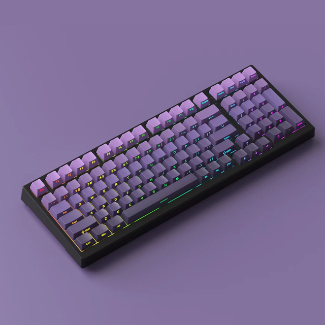 98% Programmable RGB Backlit USB-C Wireless Gaming Keyboard Mechanical Rechargeable 8K Polling Hot-swappable Switch PBT Keycaps