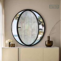 Ventana Doble Arqueada Blanca para Hogar, Dormitorio, Sala de Estar, Ventana Transparente con Iluminación, Admite Personalización