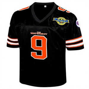 Bobby Boucher # Camiseta <span class=keywords><strong>de</strong></span> Fútbol Americano <span class=keywords><strong>de</strong></span> la Película 9 the Waterboy con <span class=keywords><strong>Adam</strong></span> Sandler, Mud Dogs, Bourbon Bowl, 100% Poliéster, Cuello en V - Product Image 1