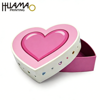Boîte cadeau en papier en forme de cœur avec logo personnalisé pour anniversaire et Saint-Valentin, emballage de luxe pour parfum, rouge à lèvres, cosmétiques
