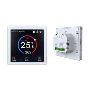 Thermostat intelligent WiFi pour <span class=keywords><strong>chauffage</strong></span> au sol, thermostat d'ambiance numérique avec commande à distance par application et programmable - Product Image 1
