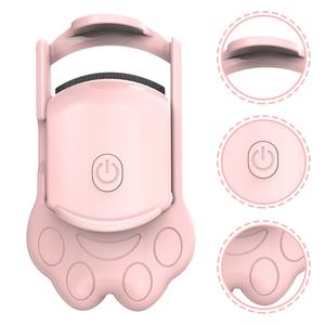 Recourbe-cils électrique chauffant portable mini rechargeable en forme de patte de chat, à chaleur longue durée - Product Image 3
