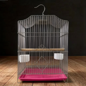 2026 Wholesale Sturdy Metal Bird <b>Cages</b> Portable Space-Saving Home Breeding <b>Cage</b> - Product Image 2