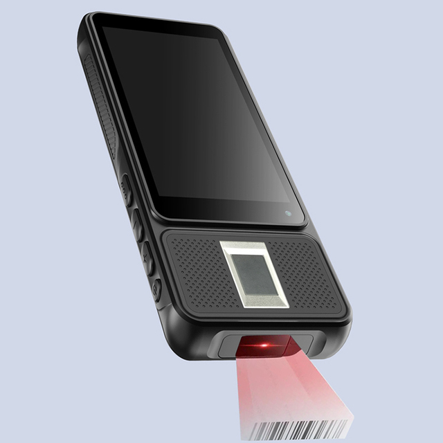 Portable Android Handheld PDA 5 Inch Wifi Data Collector 2D Barcode Scanner 4GB 64GB Fingerprint Warehouse Applications