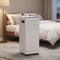 Climatiseur portable 3000 BTU, réfrigérant R290, fréquence fixe, mobile, débit d'air 320m³/h, avec minuterie et télécommande