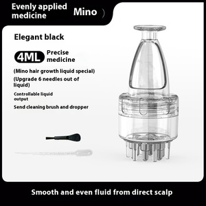 Minnuo 1ml tête ronde applicateur de cuir chevelu de cheveux médicament liquide raffermissant avec surface sérigraphiée de rouleau d'huile essentielle pour le massage - Product Image 6