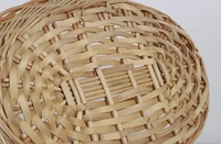 Panier-cadeau en rotin de luxe personnalisé fait à la main en gros, panier à fleurs en osier écologique avec poignées