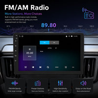Reproductor Multimedia Universal para Automóvil de 9 Pulgadas con Sistema Operativo Linux, CarPlay Inalámbrico, Android Auto, Control del Volante, Radio para Automóvil
