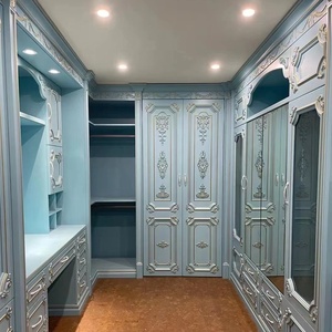 法式全定制全实木衣柜，欧式奶油色风格，镀金，适合别墅整间卧室。 - Product Image 4