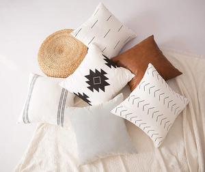 <strong>Square</strong> Cotton <strong>Pillow</strong> Covers Home Decorative Throw Cushion Cover Sets Geometric Patterns <strong>Pillow</strong> Cases for Sofa - Product Image 1