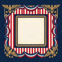 Tapis de Mahjong Américain Portable Antidérapant et Silencieux en Néoprène, Motif Drapeau Américain Patriotique du 4 Juillet, Haute Qualité, Vente Chaude
