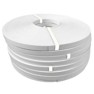0.45*22mm MDF Móveis PVC Laminado <span class=keywords><strong>Edge</strong></span> <span class=keywords><strong>Banding</strong></span> Tape <span class=keywords><strong>White</strong></span> Wood Grain Finish Cor branca para decoração de móveis - Product Image 1
