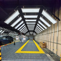 Tianfu 40x40 Carrelages de sol de garage à emboîtement en plastique PP ventilé Design moderne Résistant à l'usure Facile à cliquer pour le lavage de voiture