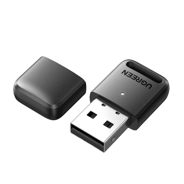 UGREEN for Bluetooth 5.0 USB Dongle Adapter Plastic Receiver for Windows 11/10/8.1/7 PC & Laptop Desktop Compatibility
