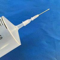 Connecteur de seringue à aiguille de distribution avec adaptateur Luer Lock en plastique pour équipement médical