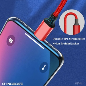 Câble de charge multiple <span class=keywords><strong>6</strong></span> en 1 Câble de charge multiple en nylon tressé USB A/C à 8PIN USB C Micro connecteur <span class=keywords><strong>Cordon</strong></span> de charge tressé en nylon - Product Image 4