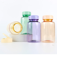 Oferta Especial: Envase de PET Transparente Azul de 175 cc, Opciones Personalizadas, Botella de 200 ml con Tapa de Rosca de Grado Alimenticio FDA para Suplementos
