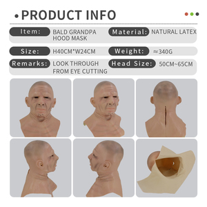 2022 nuova <span class=keywords><strong>maschera</strong></span> per il viso in lattice <span class=keywords><strong>maschera</strong></span> per adulti in lattice per feste Cosplay Horror personalizzabile per Halloween - Product Image 2