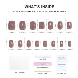 <span class=keywords><strong>Uñas</strong></span> Postizas <span class=keywords><strong>de</strong></span> Diseño <span class=keywords><strong>de</strong></span> Moda 2025, Venta al por Mayor, 30 Piezas, Cromadas y Esmaltadas, <span class=keywords><strong>Cortas</strong></span> y Cuadradas, <span class=keywords><strong>Uñas</strong></span> <span class=keywords><strong>de</strong></span> <span class=keywords><strong>San</strong></span> <span class=keywords><strong>Valentín</strong></span>, <span class=keywords><strong>Uñas</strong></span> Postizas a Presión - Product Image 4