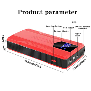 Station d'alimentation portable 12V 10000mAh en ABS pour démarrage de voiture, téléphones mobiles et utilisation d'urgence automobile – Meilleures ventes - Product Image 5