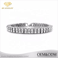 Chaînes de Tennis personnalisables, bijoux en argent Sterling 925, Bracelet de Tennis en Moissanite de 2mm, 3mm, 4mm, 5mm