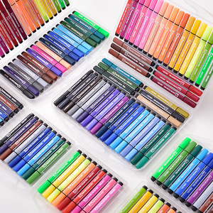 Deli Watercolor Pens 12 24 36 Colors Washable For Drawing And Doodling Students Children Triangular Handle - Product Image 1