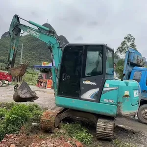 Giá rẻ sử dụng Kobelco SK60-8 bánh xích máy xúc sử dụng Kobelco máy xúc sử dụng Mini máy xúc để bán