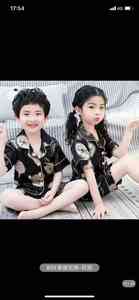 Vêtements de nuit d'été pour enfants T-shirt à manches courtes Pantalon long Cartoon Girls Pajamas Sets Printed Boys' Homewear 2piecs Nighty - Product Image 3