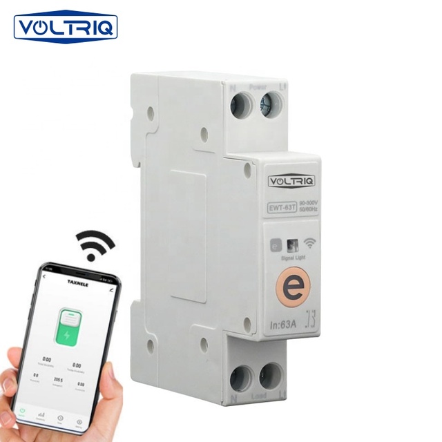 Best Selling Din Rail WIFI Circuit Breaker Smart Switch Remote Control by Ewelink Smart Home 18mm 63A Without Metering Function
