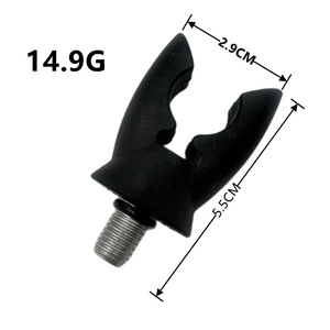 NEWMAJOR Soporte Ajustable de Silicona para Cañas de Pescar con Brillo Negro para Pesca de <span class=keywords><strong>Carpa</strong></span> - Product Image 2