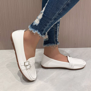 Large Size <b>Soft</b> Sole Casual Nurse Slip-on Women's Beanie <b>Shoes</b> Spring New Arrival Flats Work Lazy Flats - Product Image 2