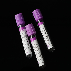 หลอดเก็บเลือดสุญญากาศแบบธรรมดา PET สีม่วง - Product Image 3