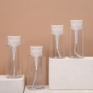 Tùy Chỉnh In Ấn Logo Rỗng Sơn Móng Tay Trang Điểm Remover 100Ml 150Ml 200Ml Bơm Áp lực Dispenser Cho Trang Điểm Remover - Product Image 1