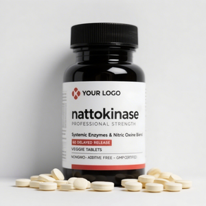 Suppléments de sélénium de haute qualité Extrait naturel de <span class=keywords><strong>natto</strong></span> Bromélaïne et curcumine 4000Fu <span class=keywords><strong>Nattokinase</strong></span> Comprimés pour la santé - Product Image 1