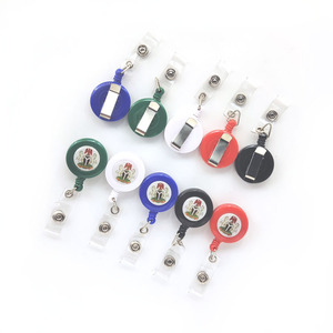 Eco-friendly Retractable Plastic Nursing <b>ID</b> <b>Card</b> <b>Holder</b> YO-YO Badge Reels for Nigeria Market Accessory - Product Image 1