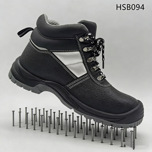 Chaussures de sécurité noires ZYF, design haute visibilité pour opérations nocturnes à faible visibilité, résistantes aux chocs pour la réparation automobile, bottes de travail pour hommes HSB089 - Product Image 6