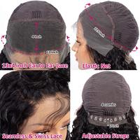 Uniky Perruque cheveux humains Full Lace HD transparente Body Wave 360 Perruques Lace Perruques cheveux humains Lace Frontal pour femmes noires